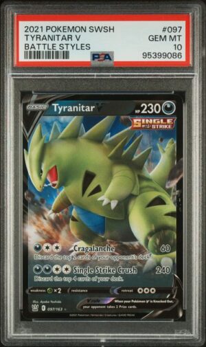 Tyranitar V Sword & Shield Battle Styles #097 PSA 10