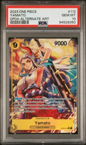 PSA 10 2023 One Piece OP04 Kingdoms of Intrigue 112 Yamato Alternate Art