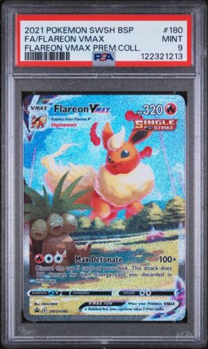 2021 POKEMON SWSH BLACK STAR PROMO #180 FA FLAREON VMAX FLAREON VMAX PREM.COLL.