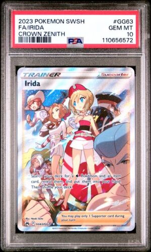 Pokemon Irida Crown Zenith Galarian Gallery Full Art #GG63 PSA 10 Gem Mint