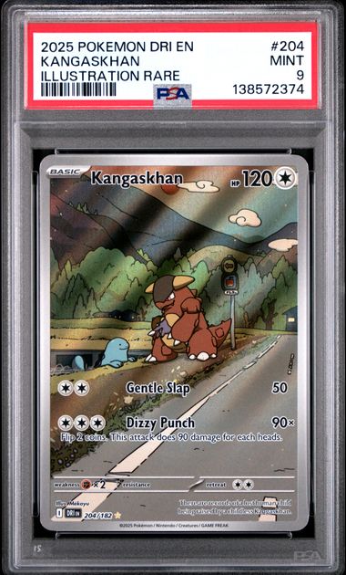 2025 POKEMON DRI EN-DESTINED RIVALS #204 KANGASKHAN ILLUSTRATION RARE