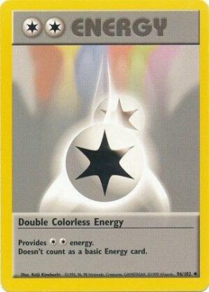 Double Colorless Energy 96 Pokemon Base Set