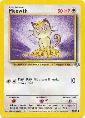 Meowth 56/64 - Jungle (Unlimited) - Near Mint