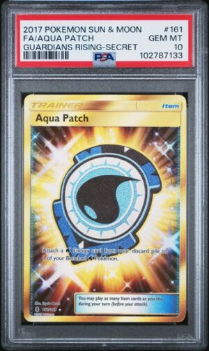 2017 POKEMON SUN & MOON GUARDIANS RISING #161 FA/AQUA PATCH GUARDIANS RISING-SECRET