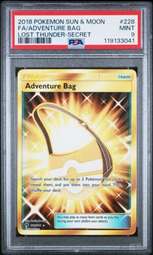 Adventure Bag #228 Pokemon Lost Thunder PSA 9