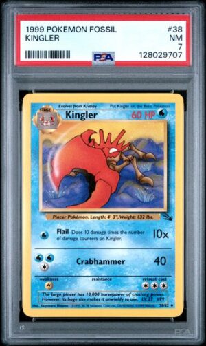 Kingler #38 | Pokemon Fossil PSA 7
