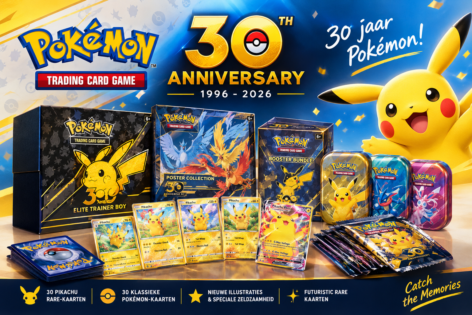 Pokémon 30th Anniversary 2026 30th Celebration kaarten